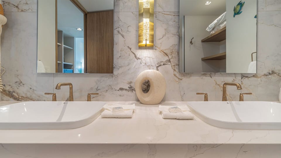 Twin sinks in the bathroom