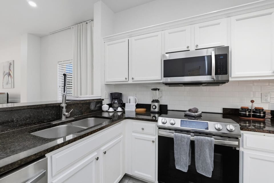 Fully equipped kitchen with sleek design