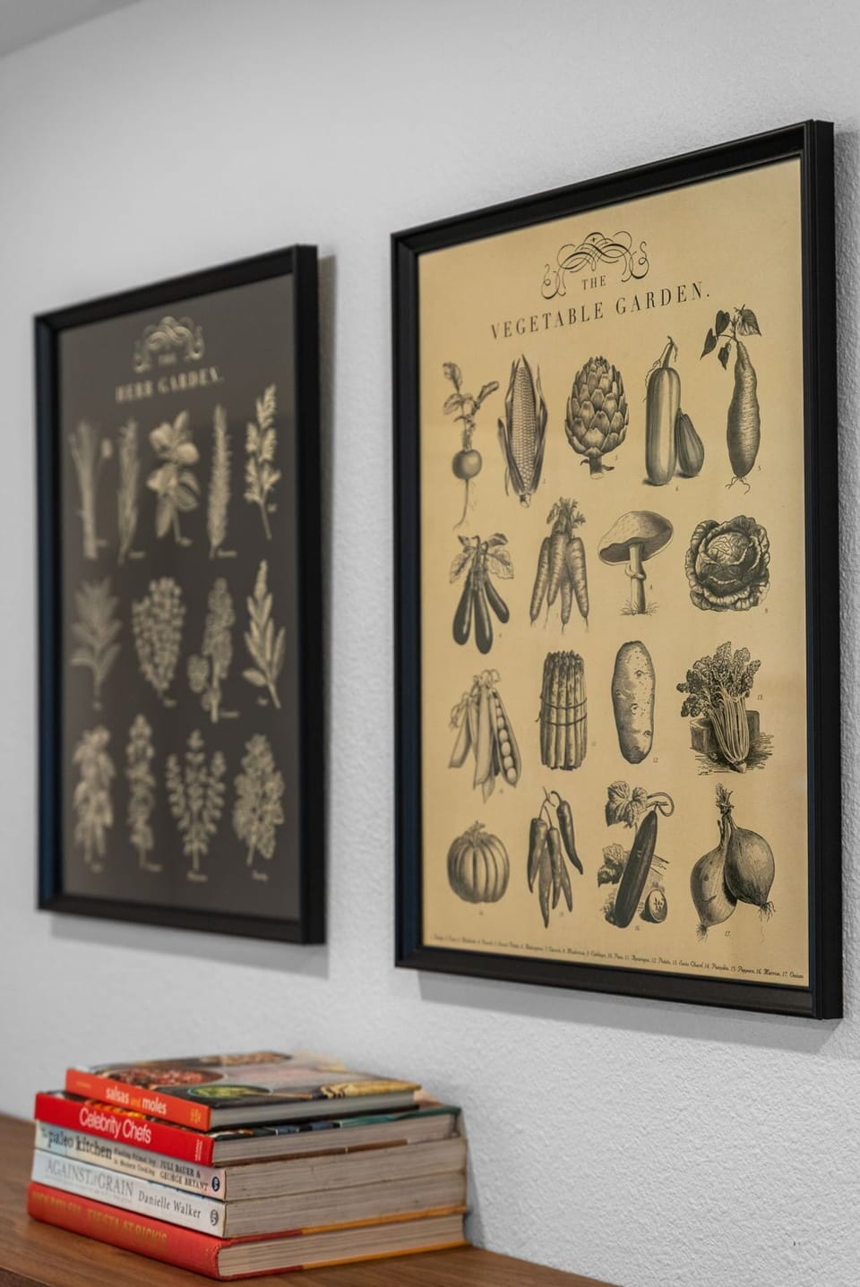 Botanical artwork add charm and a touch of nature