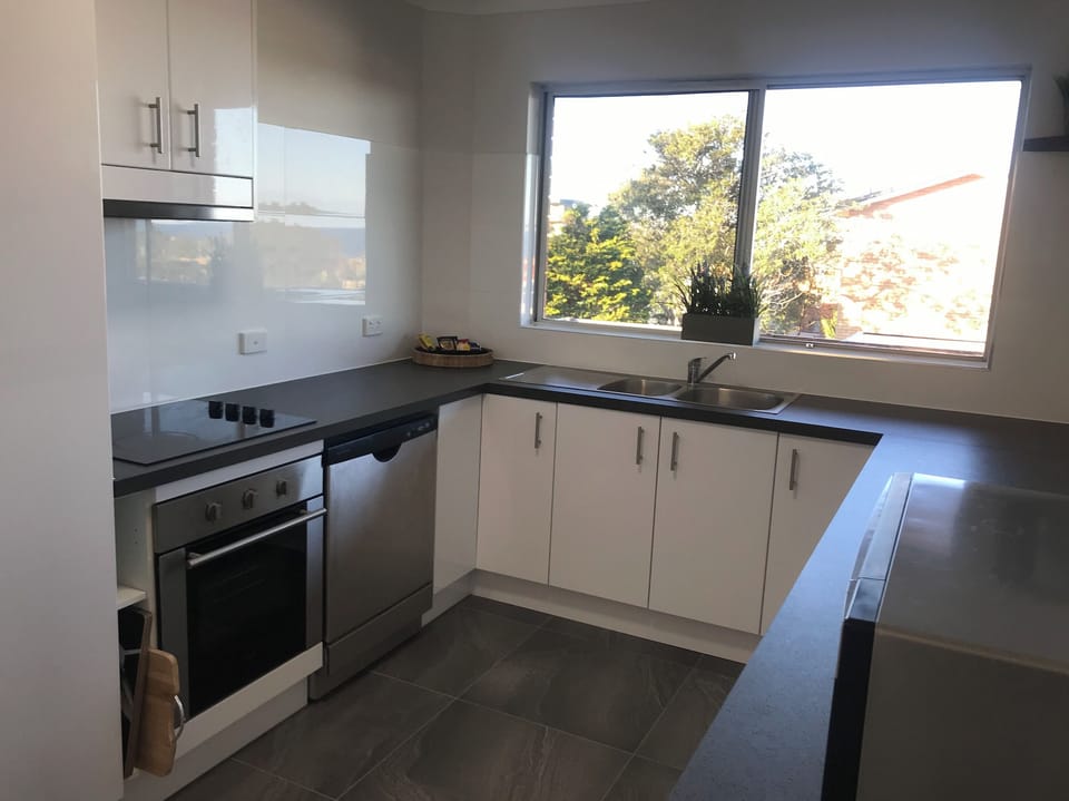 Fully equipped Kitchen overlooking the Ocean view 