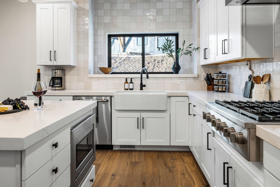 Ample counter space for meal prepping.