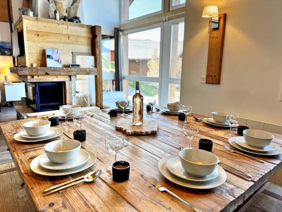Roomy dining area
