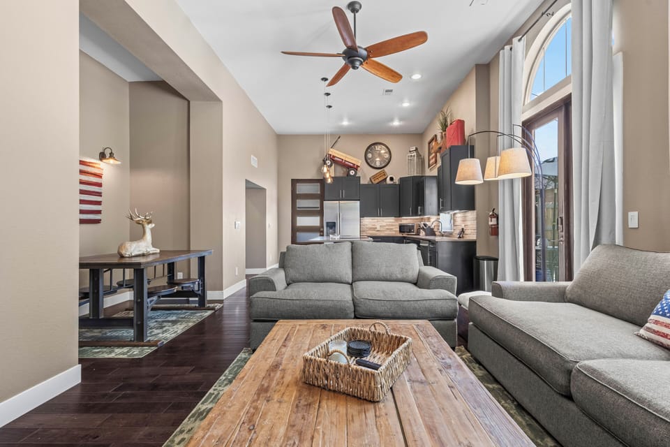 Entertain with ease in this seamless, social space.