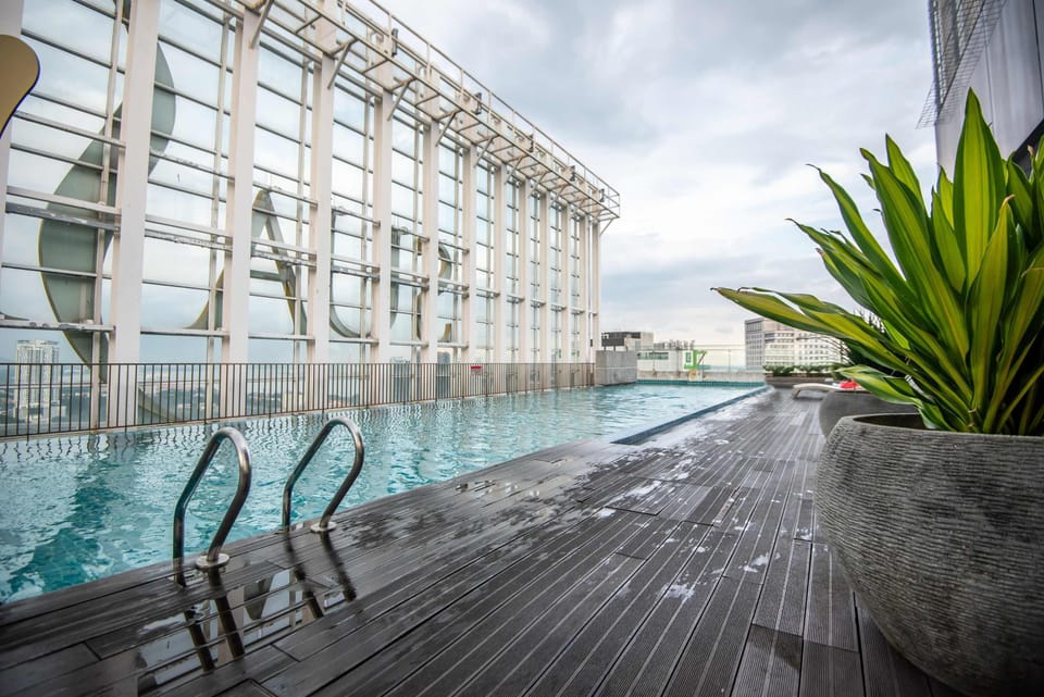 A beautiful outdoor pool.