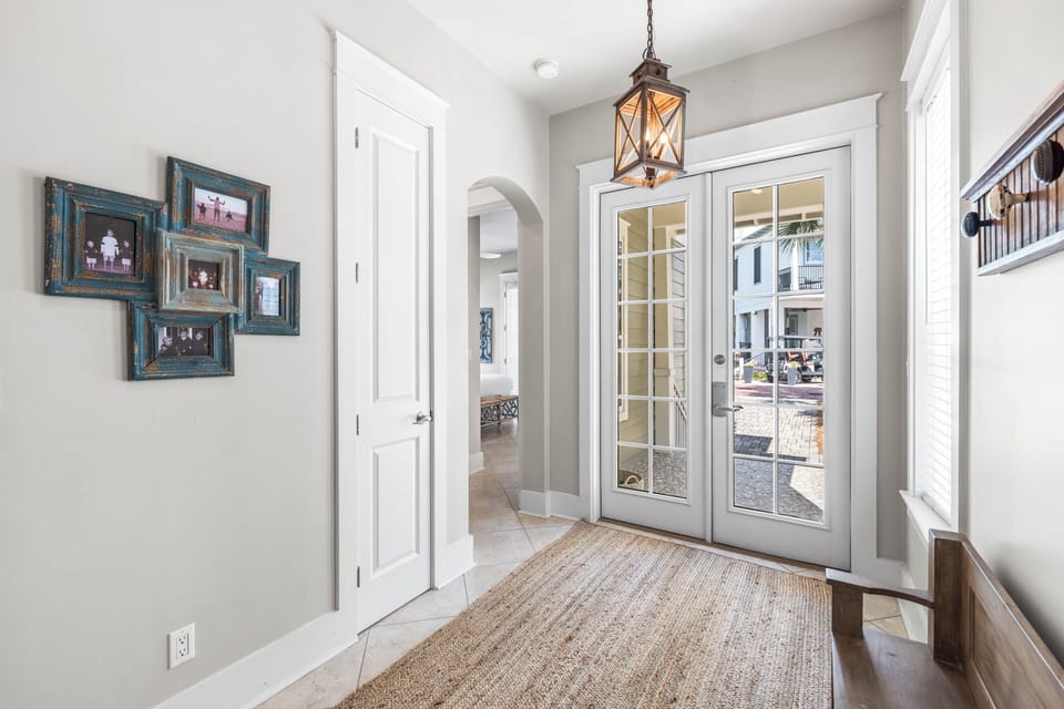 Large entry at the front door.