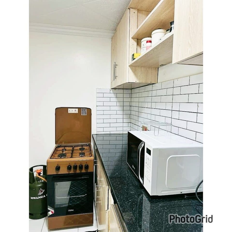 Deluxe Apartment, City View | Private kitchen | Fridge, microwave, cookware/dishes/utensils