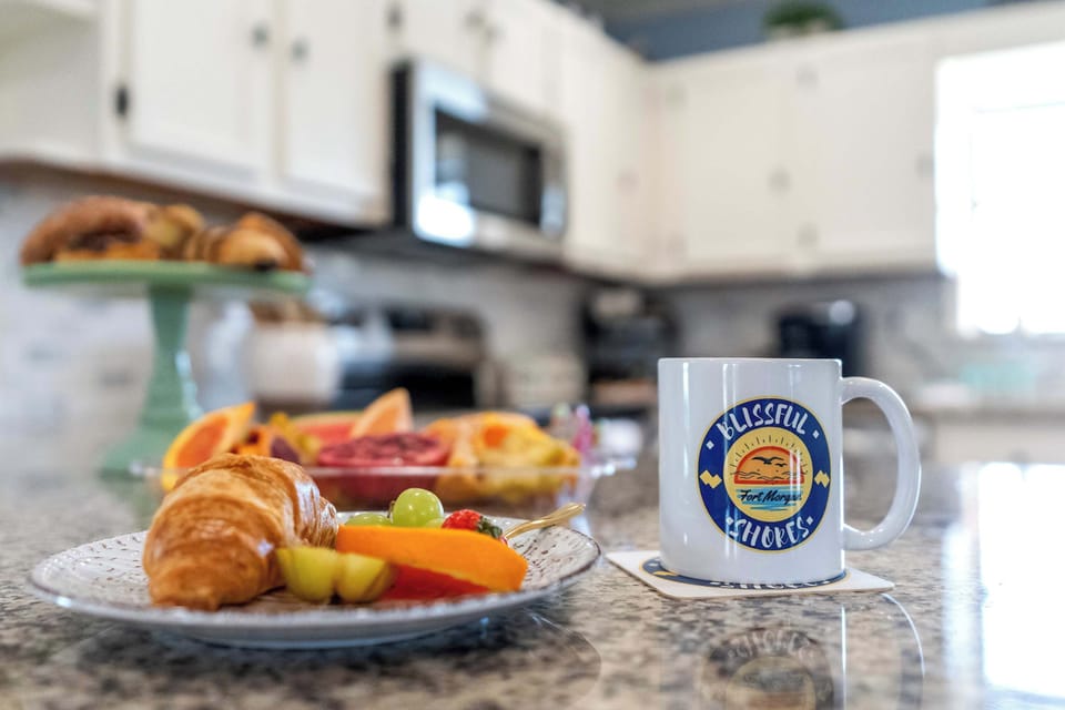 Kitchen: Start your mornings beachside with a fresh cup of coffee. A bright, relaxing space made for slow sips and coastal calm.
