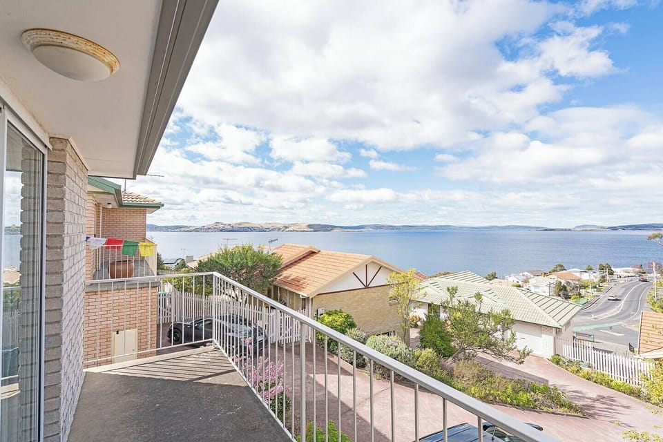 Panoramic views of the River Derwent unfold from the upstairs balcony, the perfect place to breathe in the fresh air and watch the sun go down.