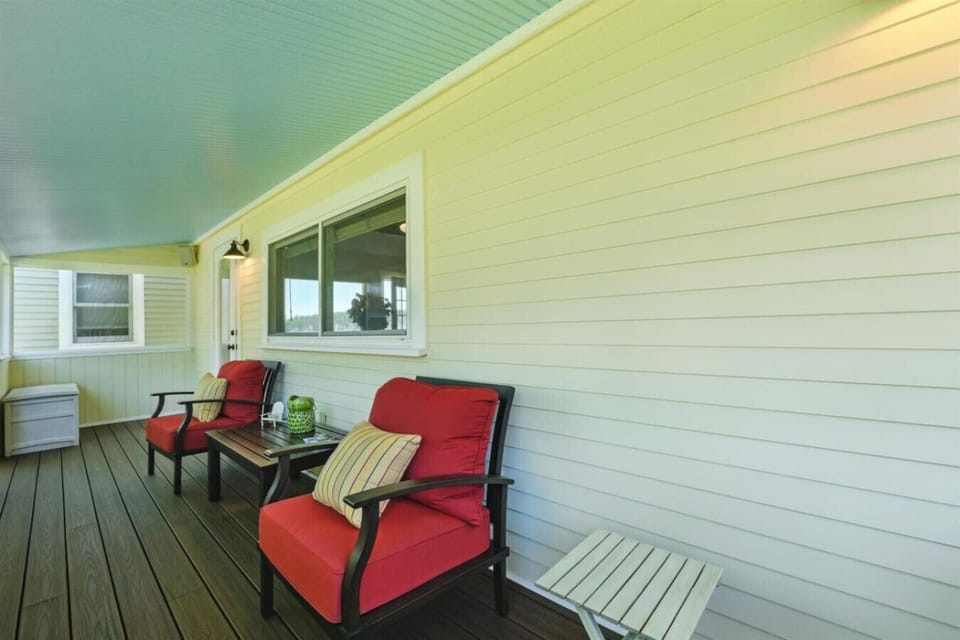 Inviting outdoor seating area to enjoy fresh air and peaceful surroundings.