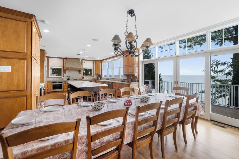 Dining room table seats 12