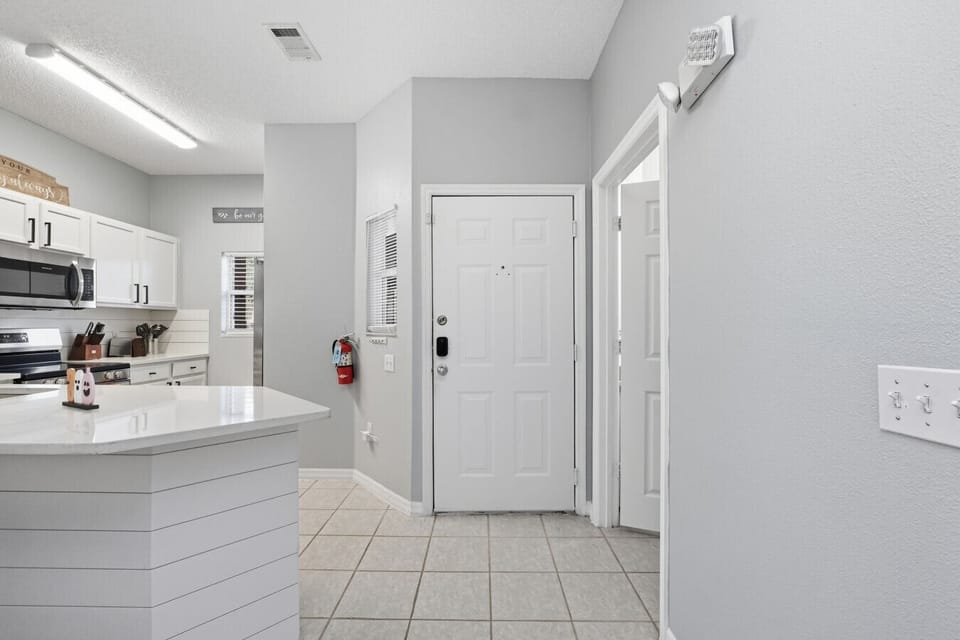 Seamless flow from kitchen to living and dining spaces
