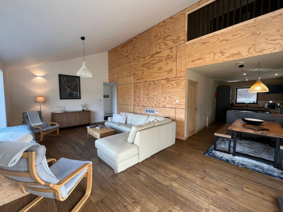 Open plan living space | White Cairn - Kylesku Lodges, Kylesku, near Lairg