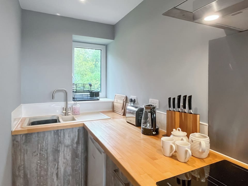 Kitchen | Grey Rocks Apartment, Kippford