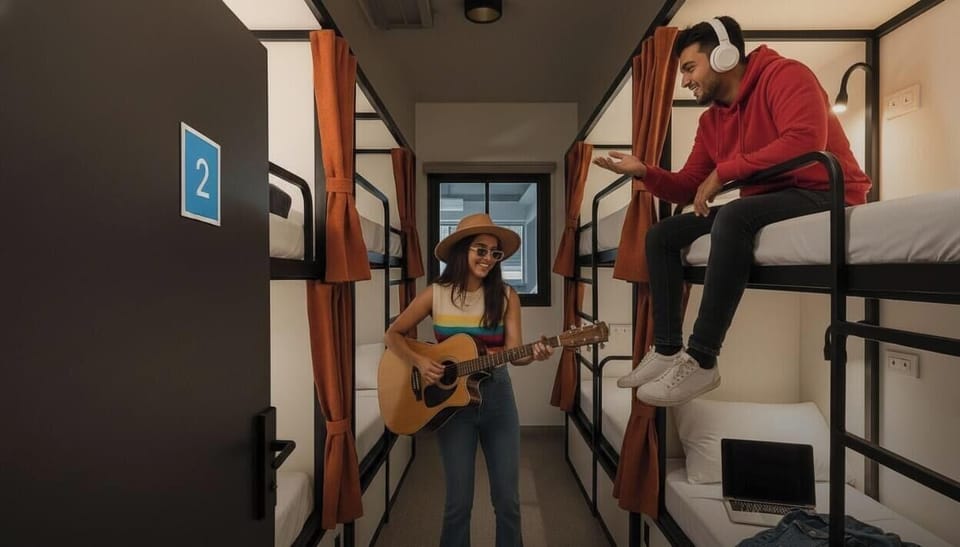 Deluxe Shared Dormitory, City View | Desk, soundproofing, free WiFi