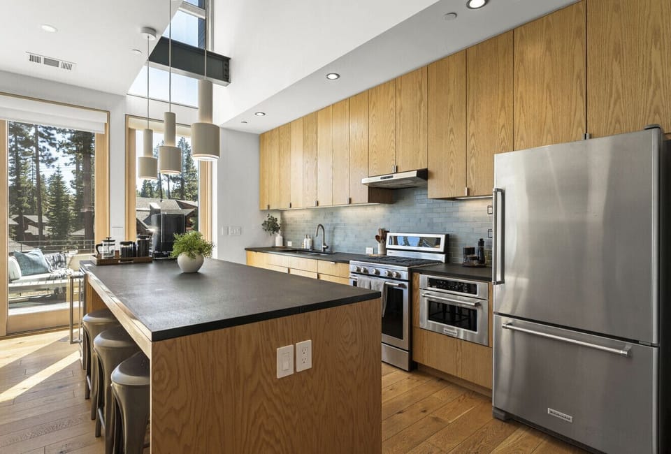 Fully equipped gourmet kitchen for gathering