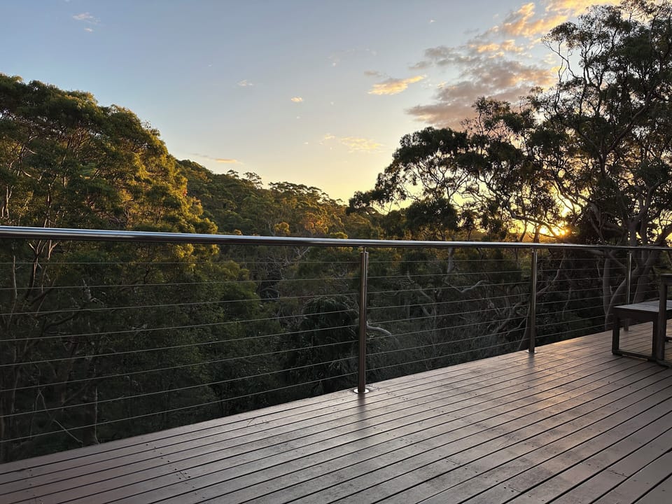 Main balcony at sunset