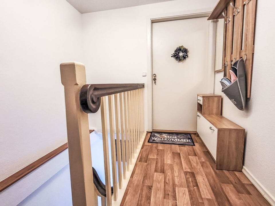 Flooring, Wall, Interior Design, Floor, Wood, Wood Flooring, Stairs, Home, Laminate Flooring, Door