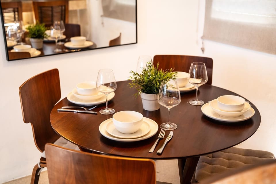 Cozy dining setup for shared meals and relaxing moments together.
