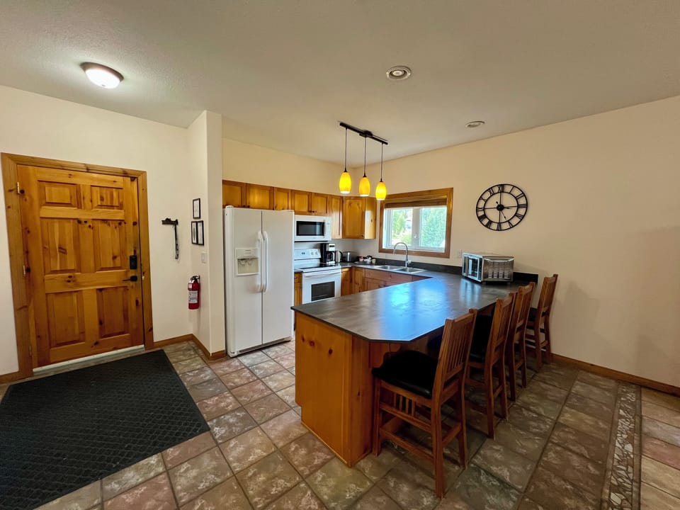 Fully stocked kitchen with everything you'll need to feed the crew.