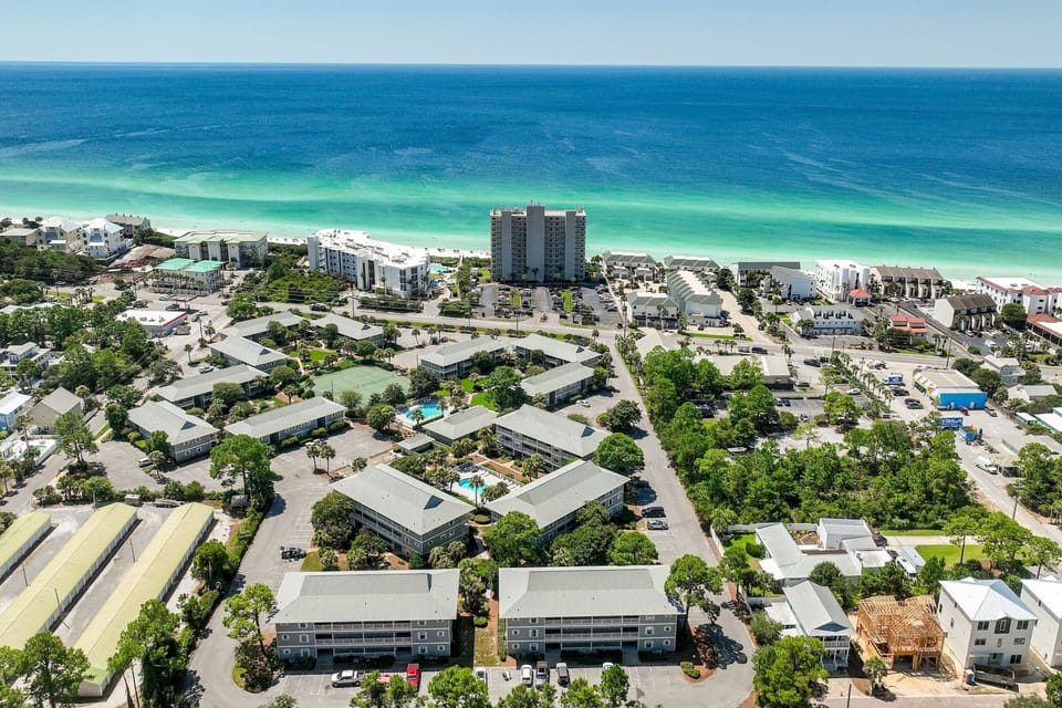 Aerial - Directly Across from the Beach