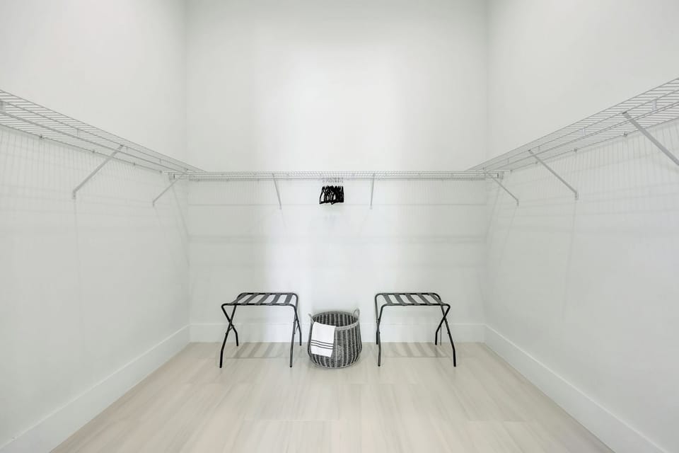 Plenty of space for luggage and wardrobe essentials — ideal for longer vacations