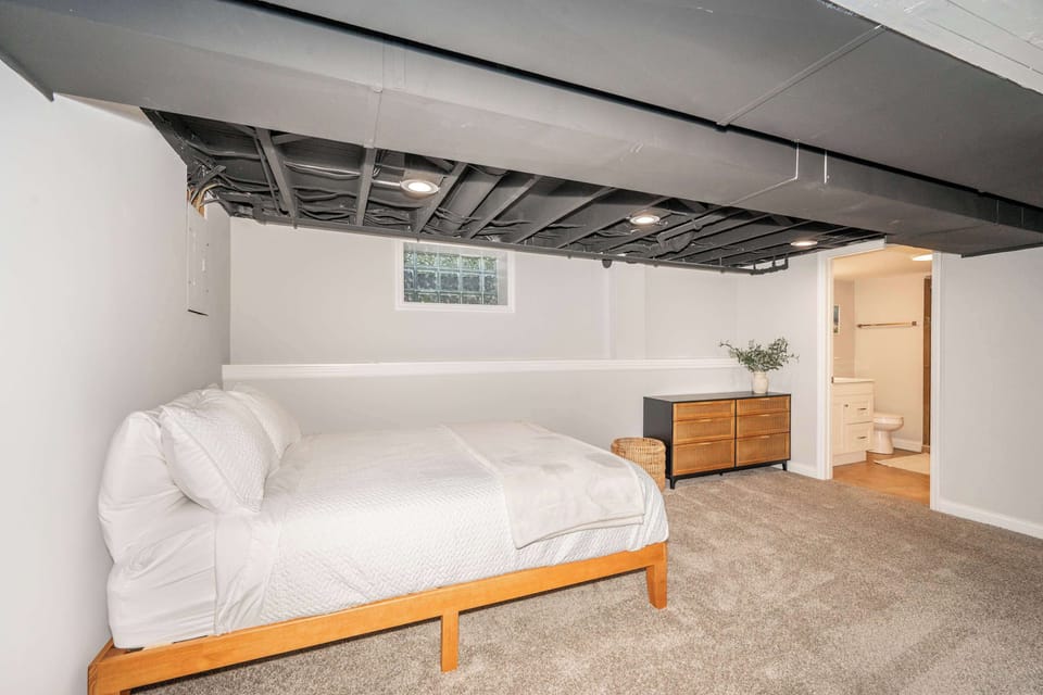 Enjoy a rejuvenating snooze on the lower level’s queen-sized bed​