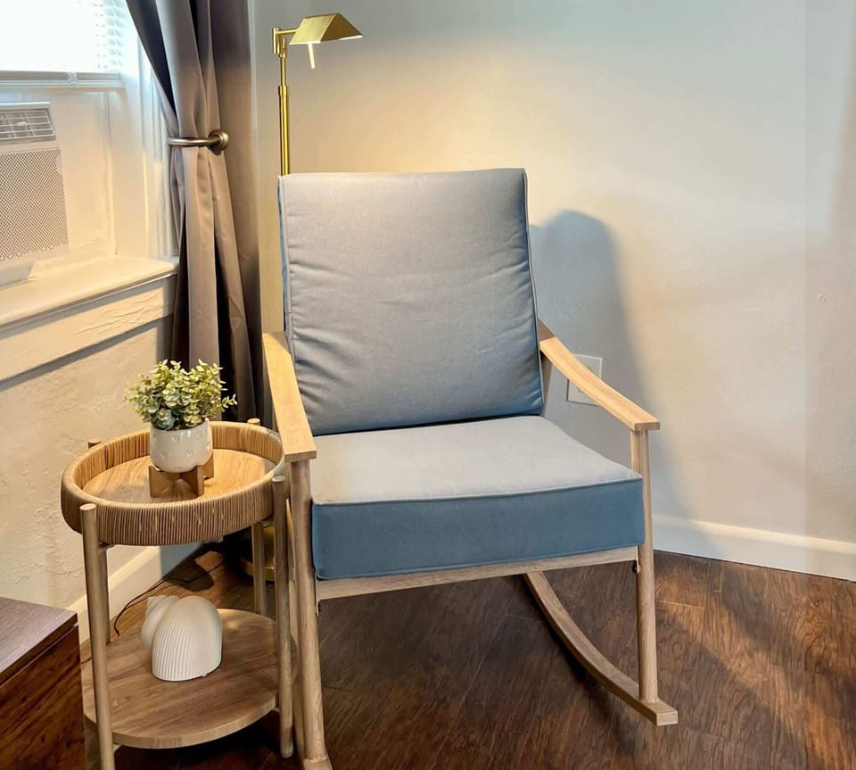 Cozy living space with a Smart TV