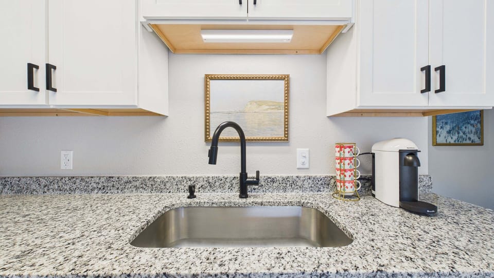 Deep basin sink and coffee essentials