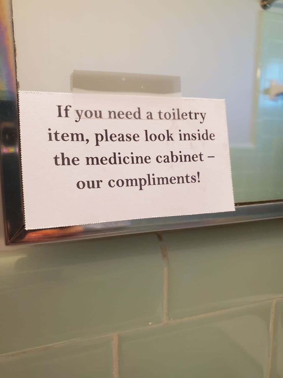 Forgot your toothbrush? We have several travel amenities just in case.