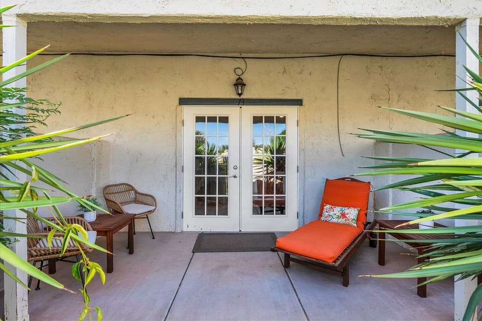 Relax on the private patio
