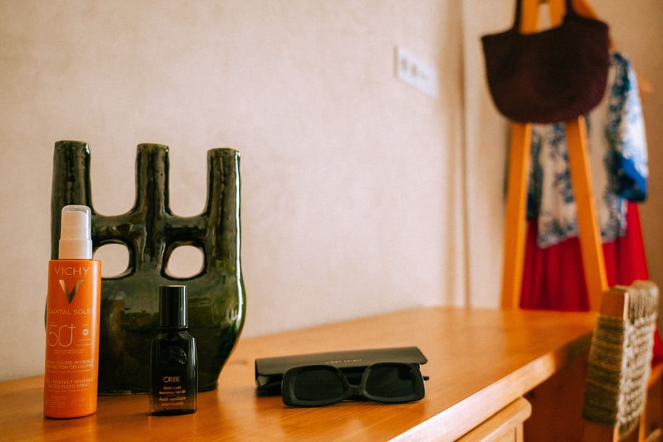 Superior Double Room, Private Bathroom (Vue Mer) | Desk, laptop workspace, free WiFi