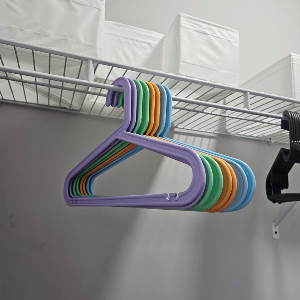 Your little musicians need their space too! Enjoy hangers for tiny tour outfits!