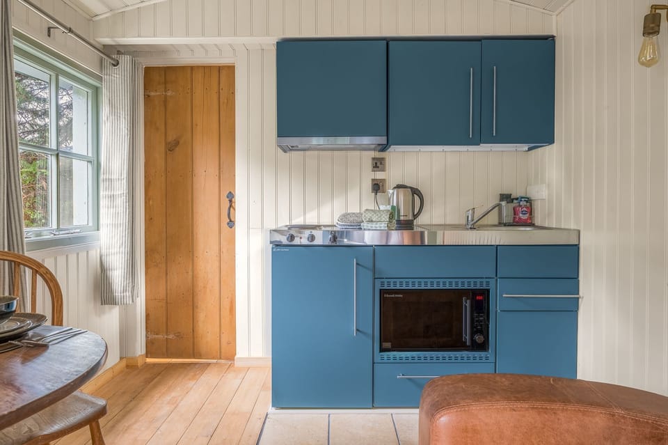 Kitchen inside Bluebell Lodge
