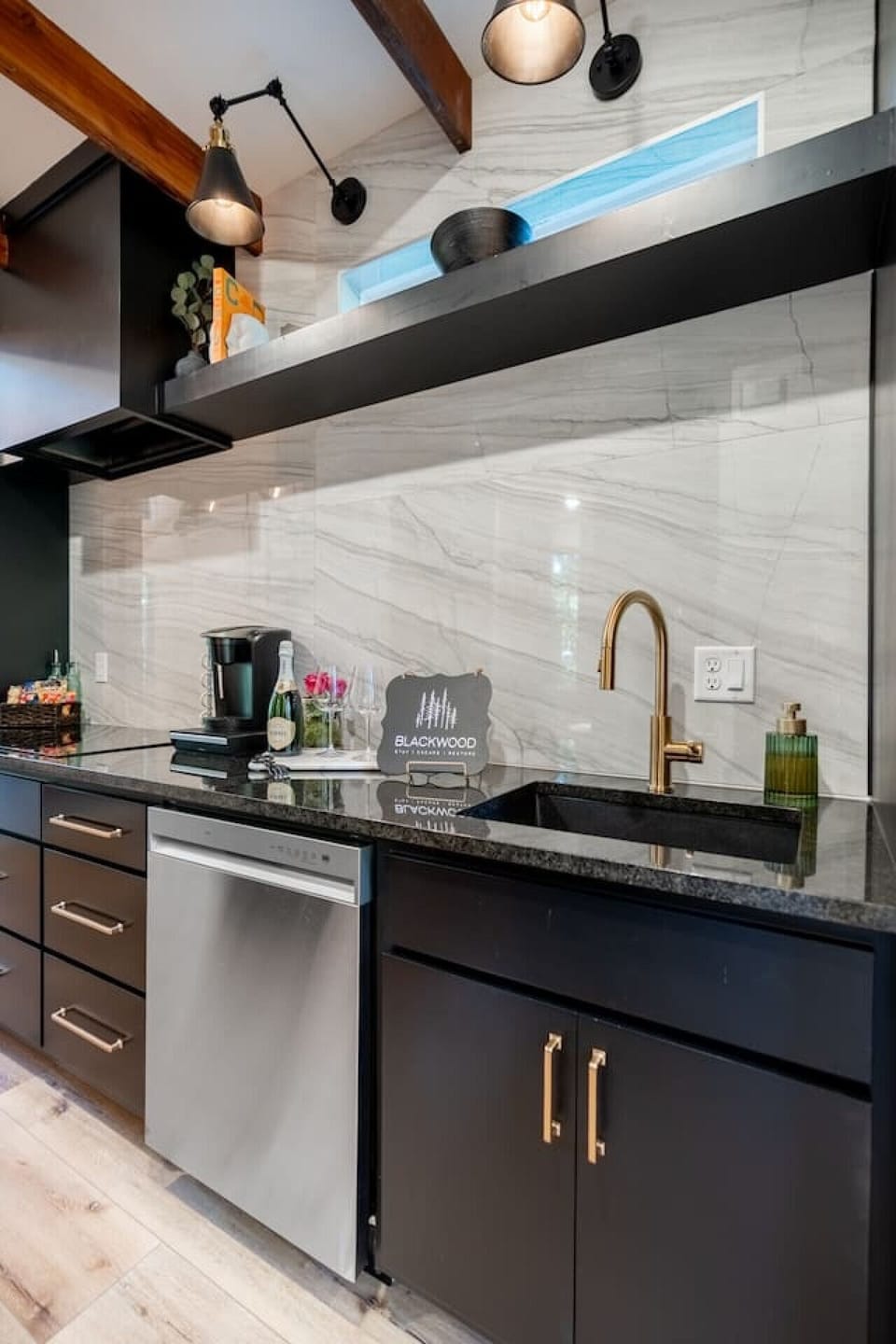 Contemporary kitchen featuring sleek cabinetry, premium fixtures, and functional design.