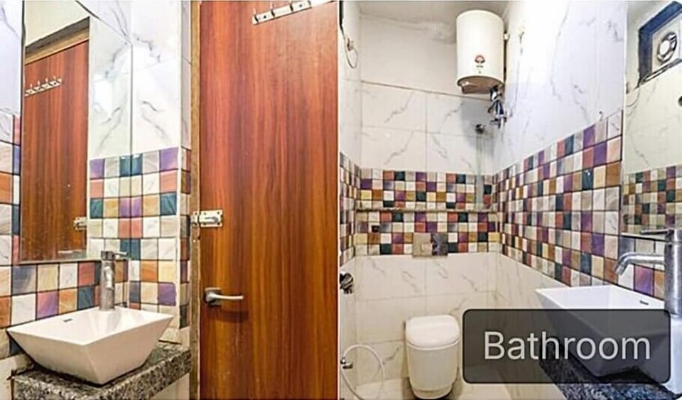 Shower, designer toiletries, towels, soap