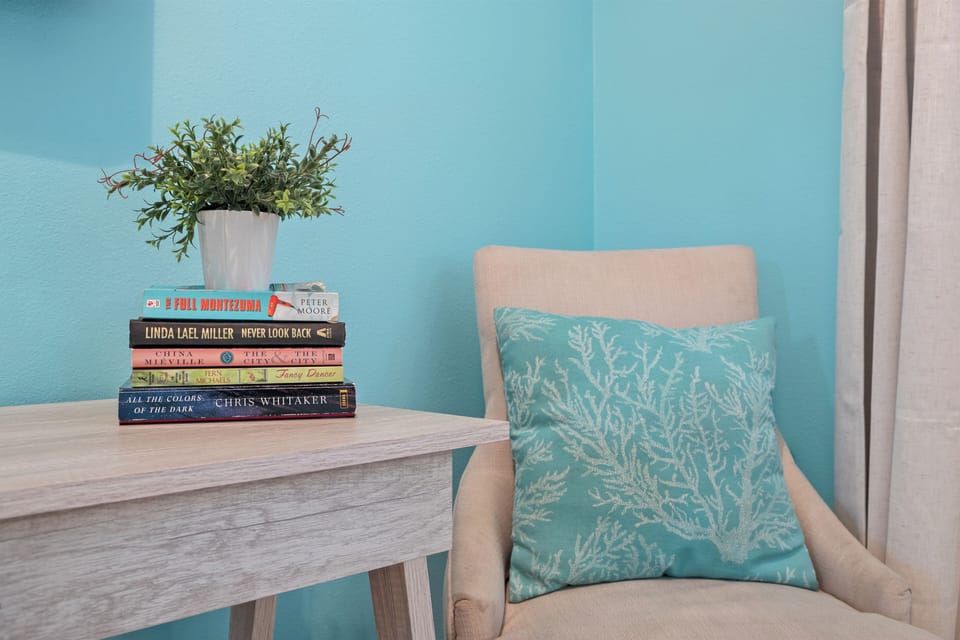 Take a seat and relax with a good book.