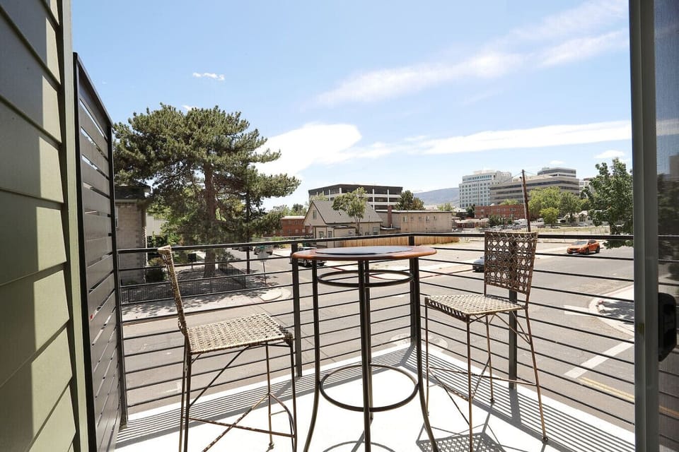 Step outside and enjoy the private patio seating area to relax and unwind.
