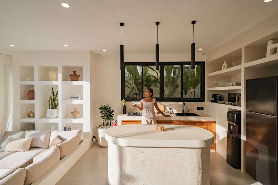 Luxury Villa, 1 King Bed, Pool View | Private kitchen | Microwave, stovetop, coffee/tea maker, electric kettle