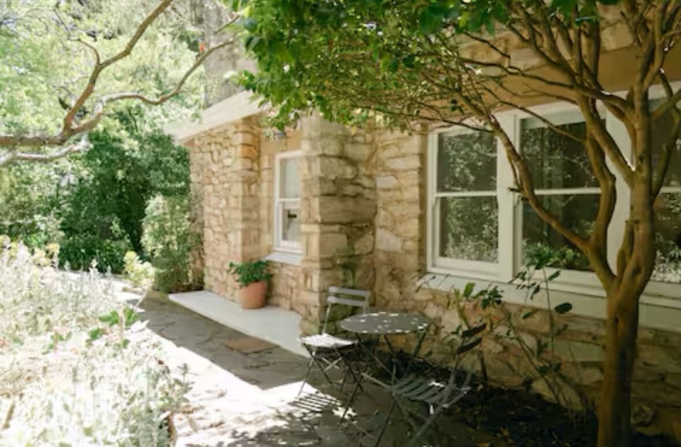 Exterior of the cottage / popular for couple retreats and weddings