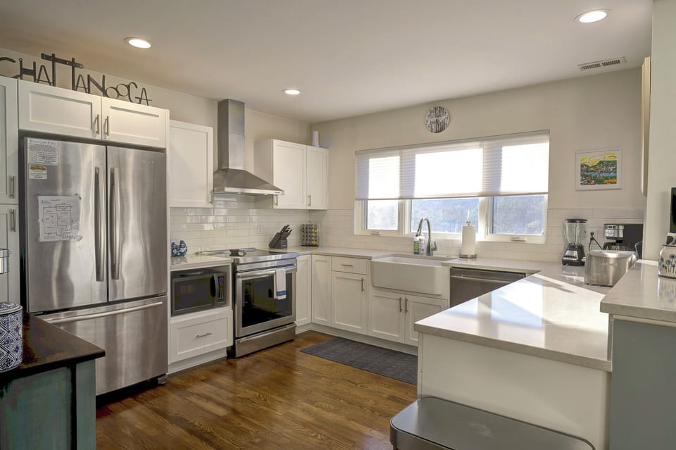 Fully stocked kitchen with Keurig Duo and drip coffee maker