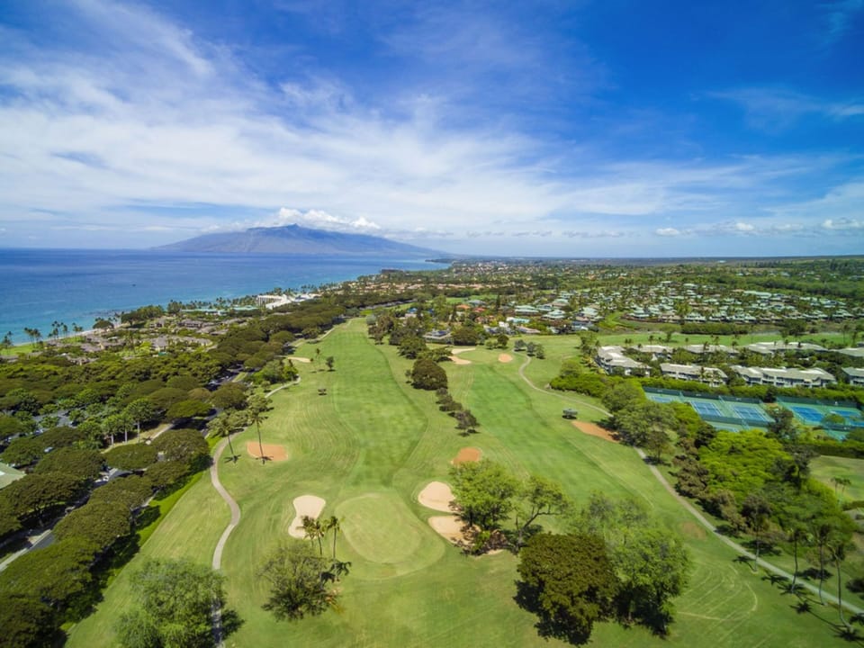 Just a five-minute drive from three Wailea championship golf courses.