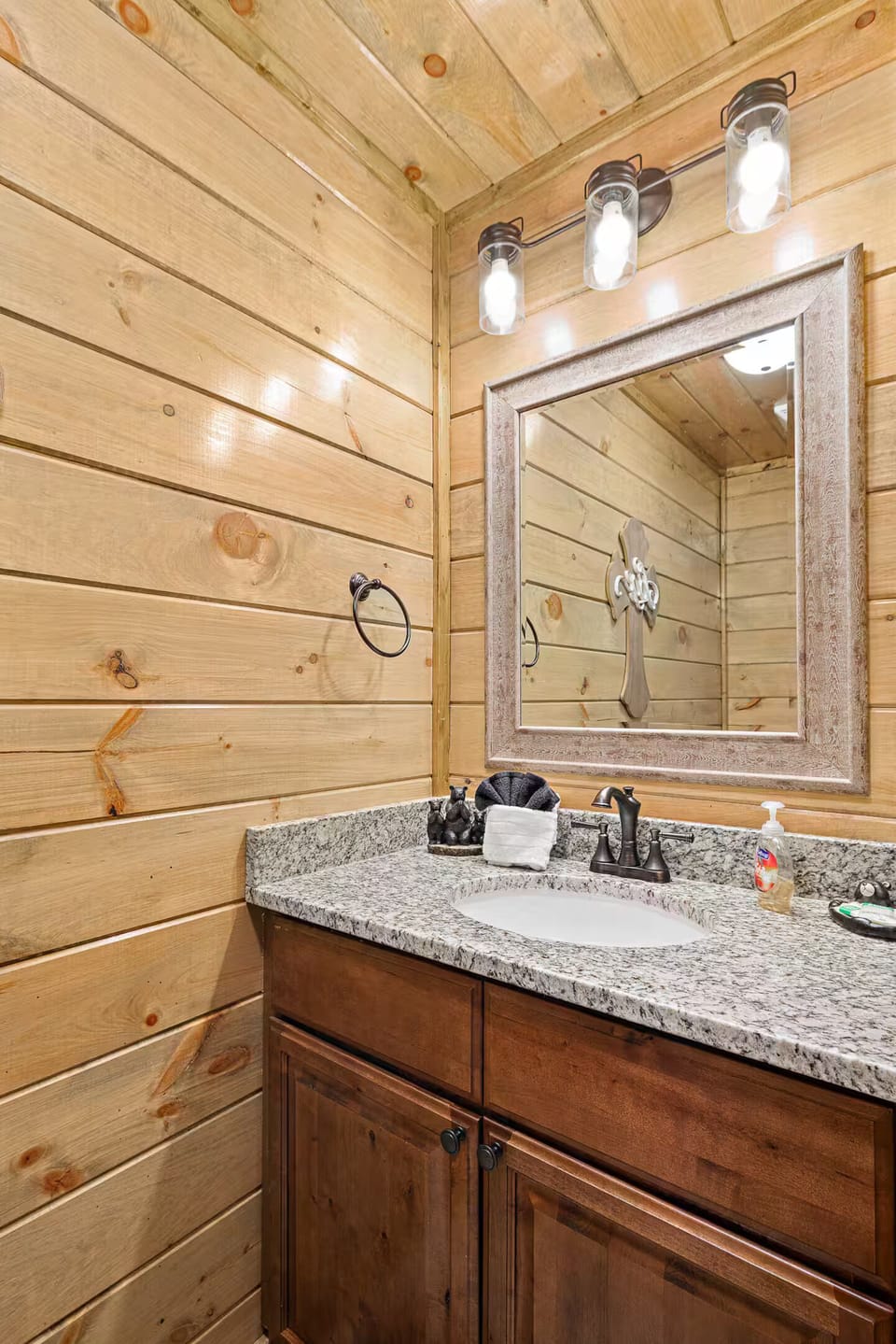 Half bathroom on main level.
