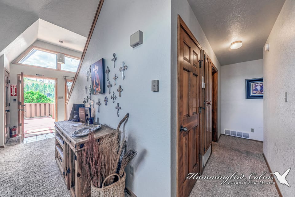 Front entry and hall