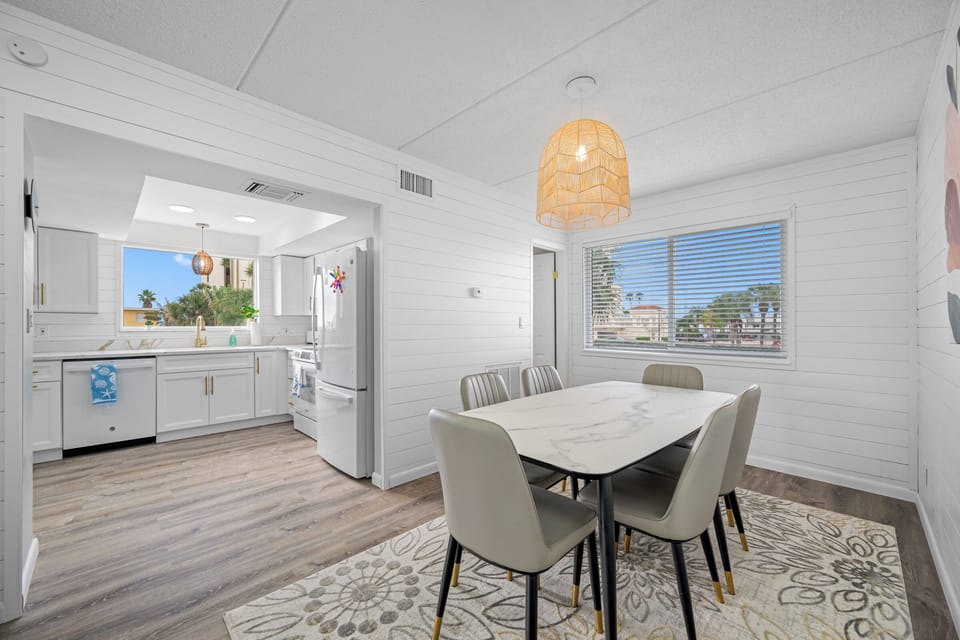 Coastal Dining room off the kitchen