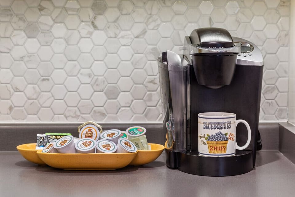 Coffee time! Keriug available with K-cups and tea