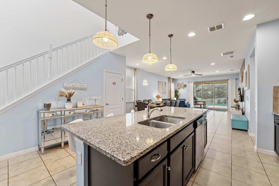 The perfect recipe for a great getaway: amazing company, good food, and this kitchen.