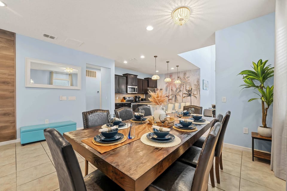 Here’s where the magic happens—meals, memories, and maybe a few competitive rounds of cards. Pull up a chair, this table’s ready for it all.