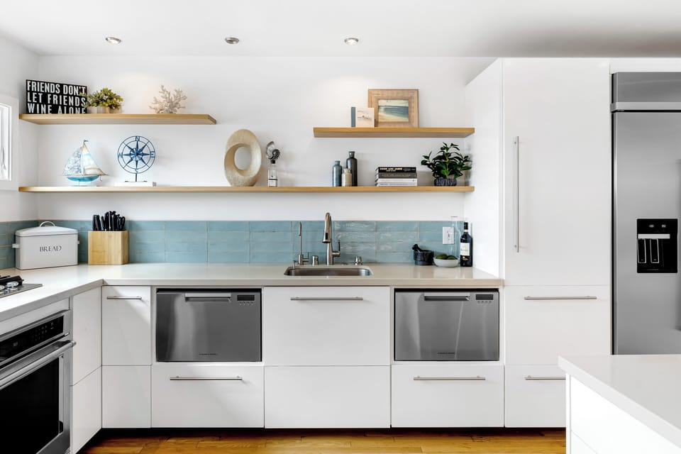 Ample counter space for meal prepping.
