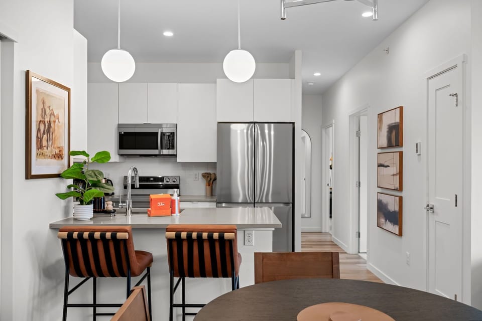 A stocked kitchen for you to make a fresh meal!
