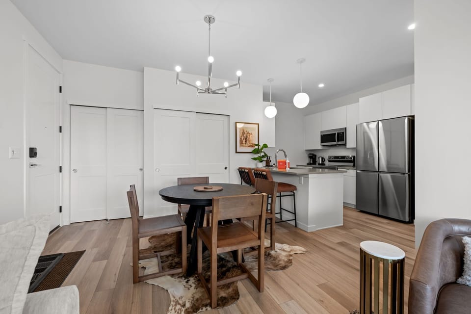 Whip up your favorite meals in this beautifully designed kitchen
